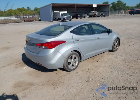 2012 Hyundai Elantra Gls из США, поврежденный, VIN 5NPDH4AE5CH091236